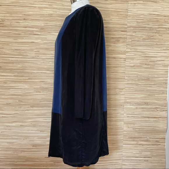 Madewell Color Block Silk Dress - Picture 4 of 16